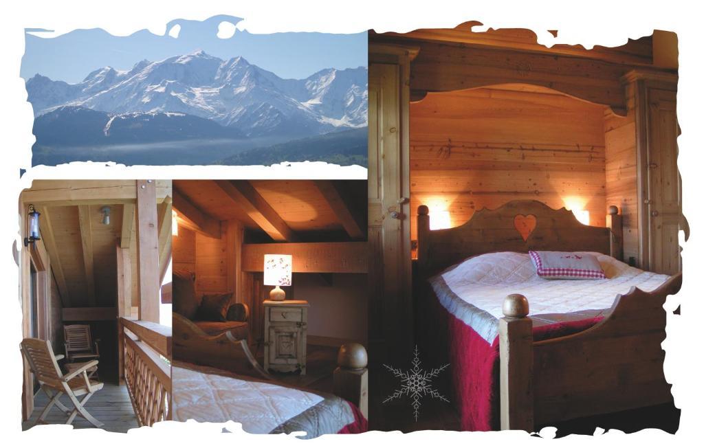 La Joubarbe Au Balcon Du Mont-Blanc Hotel Cordon Habitación foto