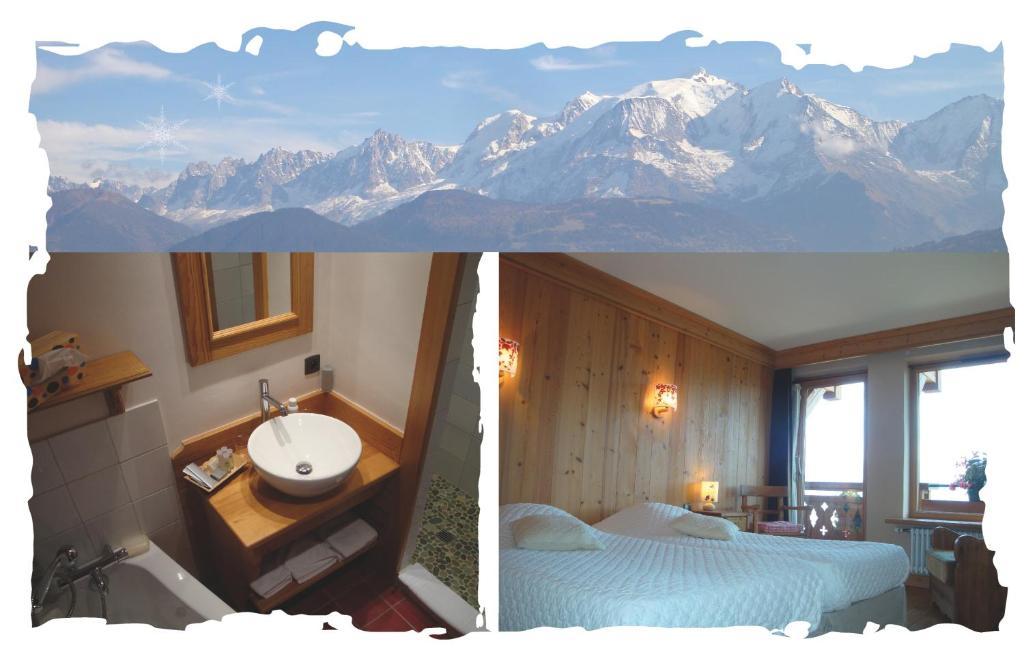 La Joubarbe Au Balcon Du Mont-Blanc Hotel Cordon Habitación foto